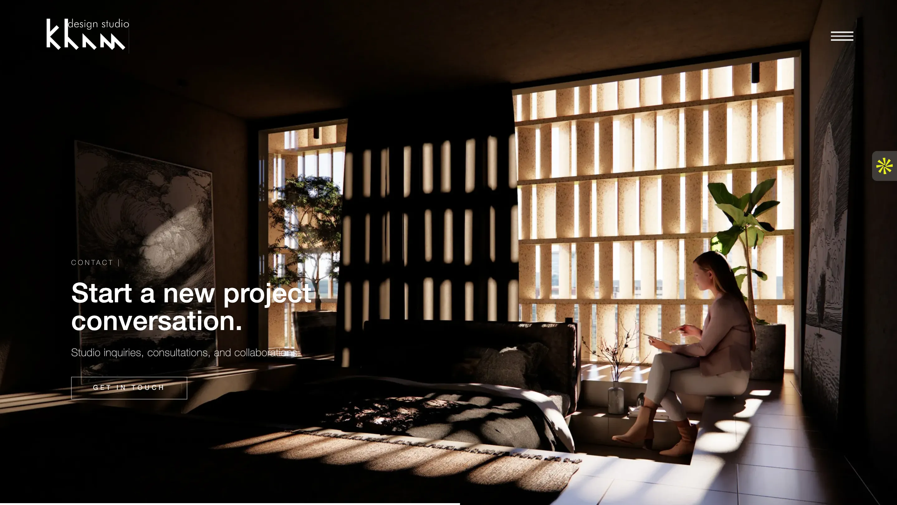 KHAM Design Studio website preview